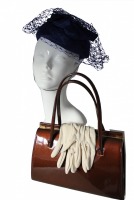 Ladies 1940s Style Tea Dress Wartime Goodwood Costume Size 14 - 16 